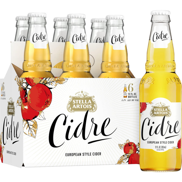 Stella Artois Cidre, European Style Hard Cider, 6 Pack, 12 FL OZ Bottles