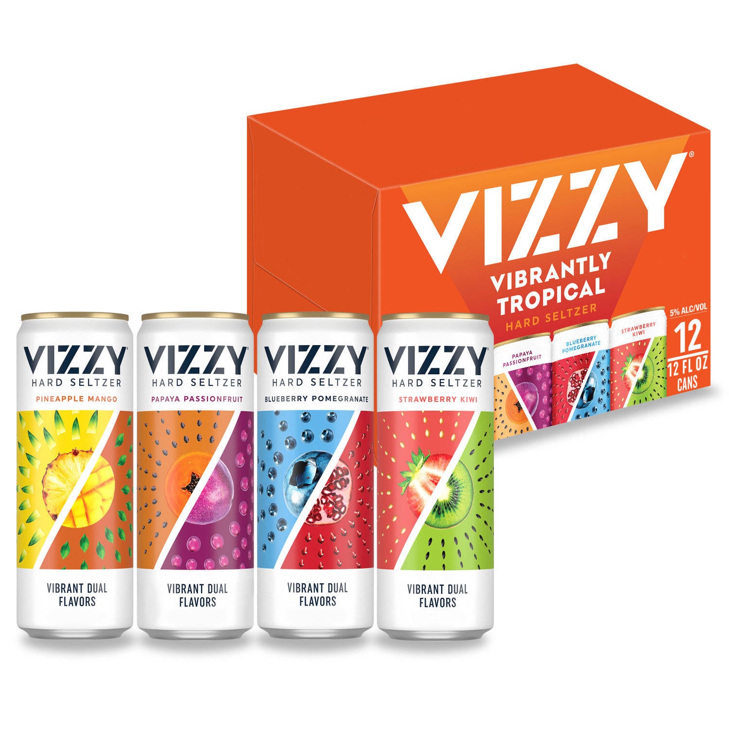 Vizzy Hard Seltzer Variety Pack - 12pk/12 fl oz Slim Cans