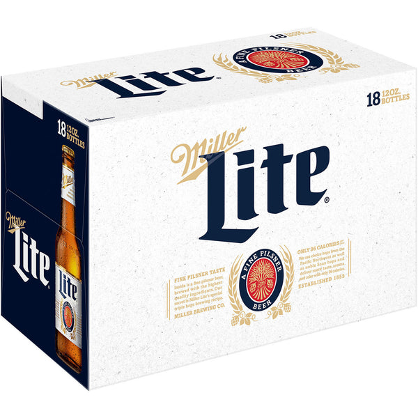 Miller Lite Beer- 18pk/12 fl oz Bottles