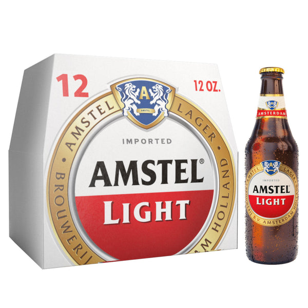 Amstel Light Premium Lager Bottles 12 oz, 12 pk