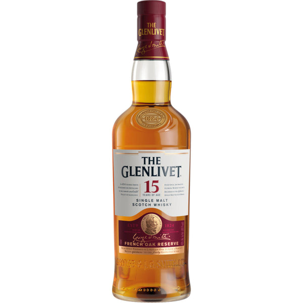 The Glenlivet Single Malt Scotch Whisky Scotland 15 Year Old, 750 mL