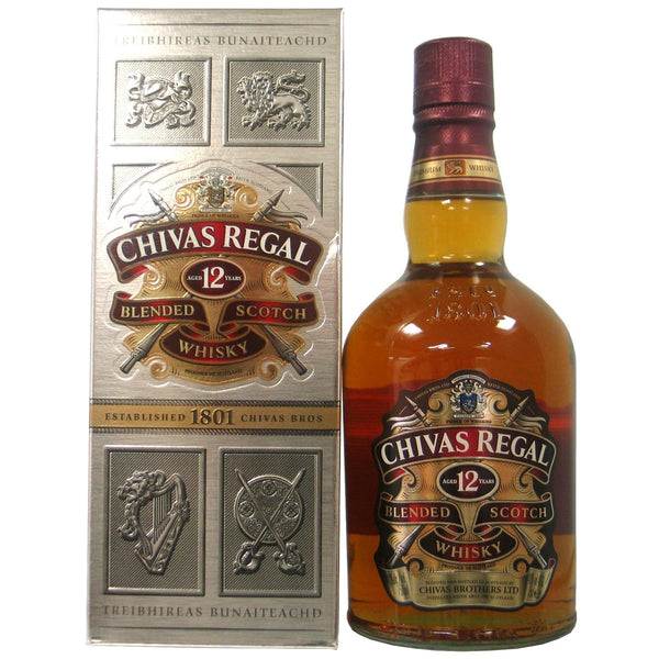 Chivas Regal Scotch Whisky Scotland 12 Year Old Blended, 750 mL