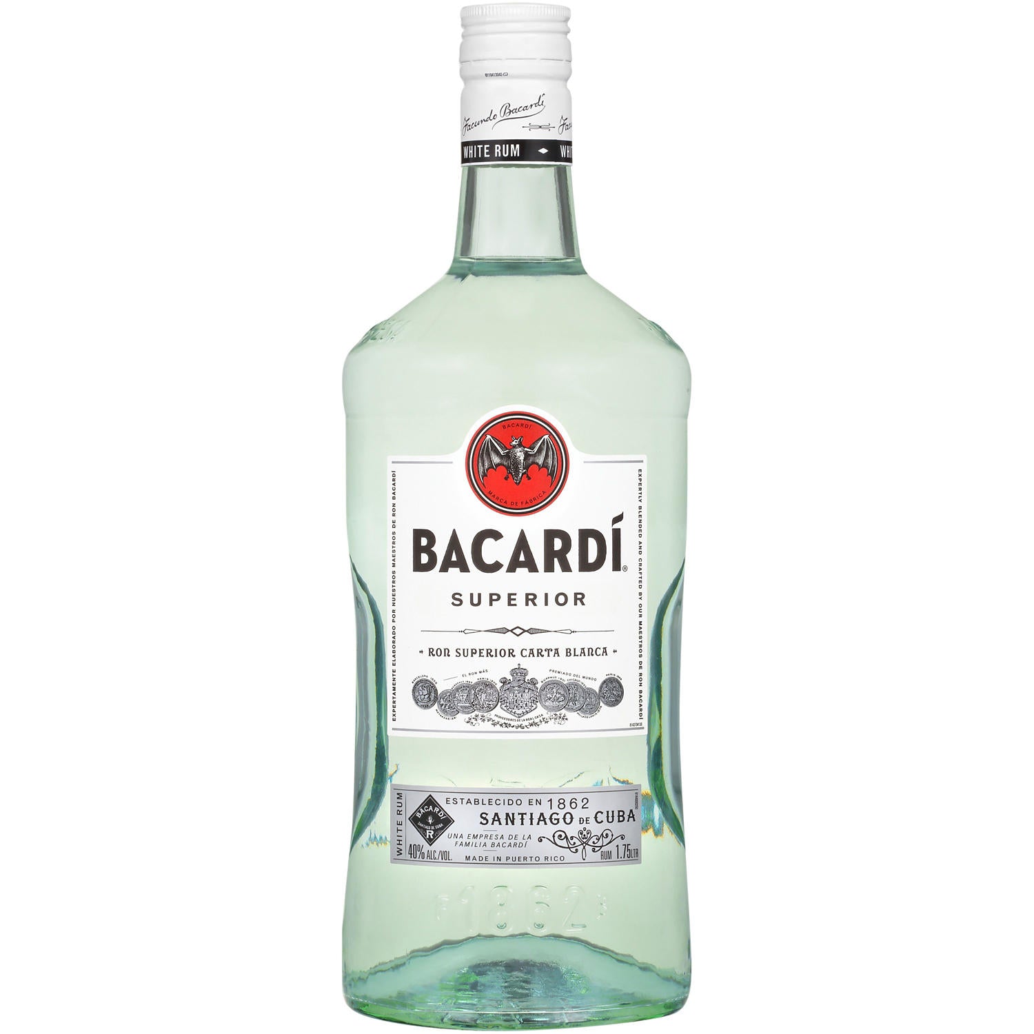 Bacardi Superior White Rum, 1.75 L, PET Bottle