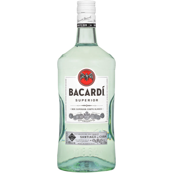 Bacardi Superior White Rum, 1.75 L, PET Bottle