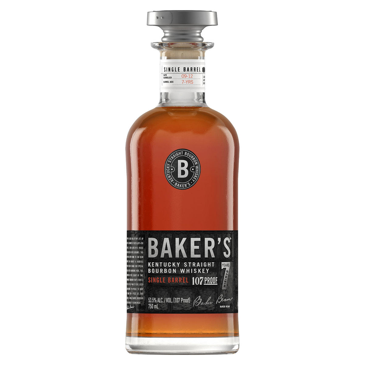 Baker's Kentucky Straight Bourbon Whiskey, 750 mL
