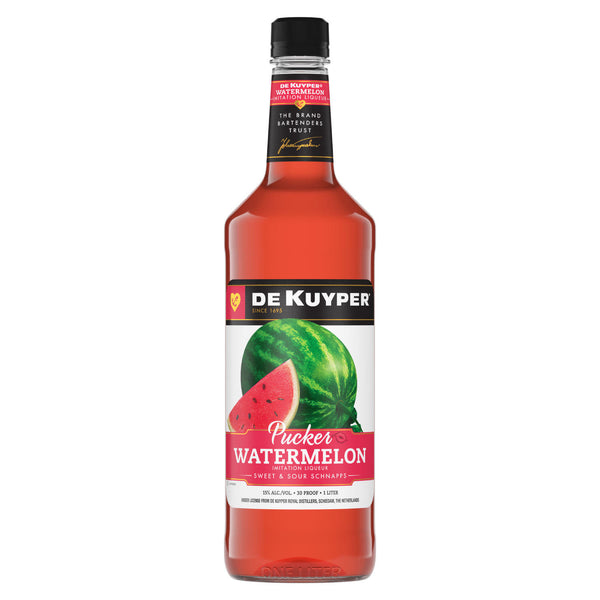 DeKuyper Sour Apple Pucker Liqueur - 1L Bottle