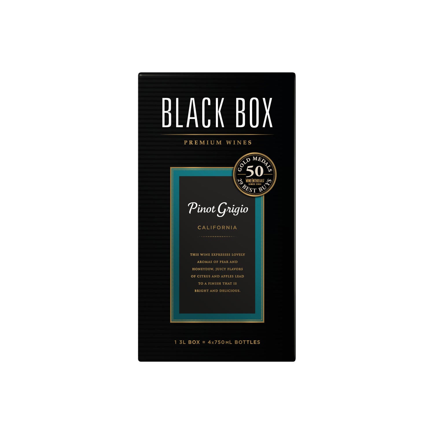 Black Box Pinot Grigio, White Wine, 3 L Box