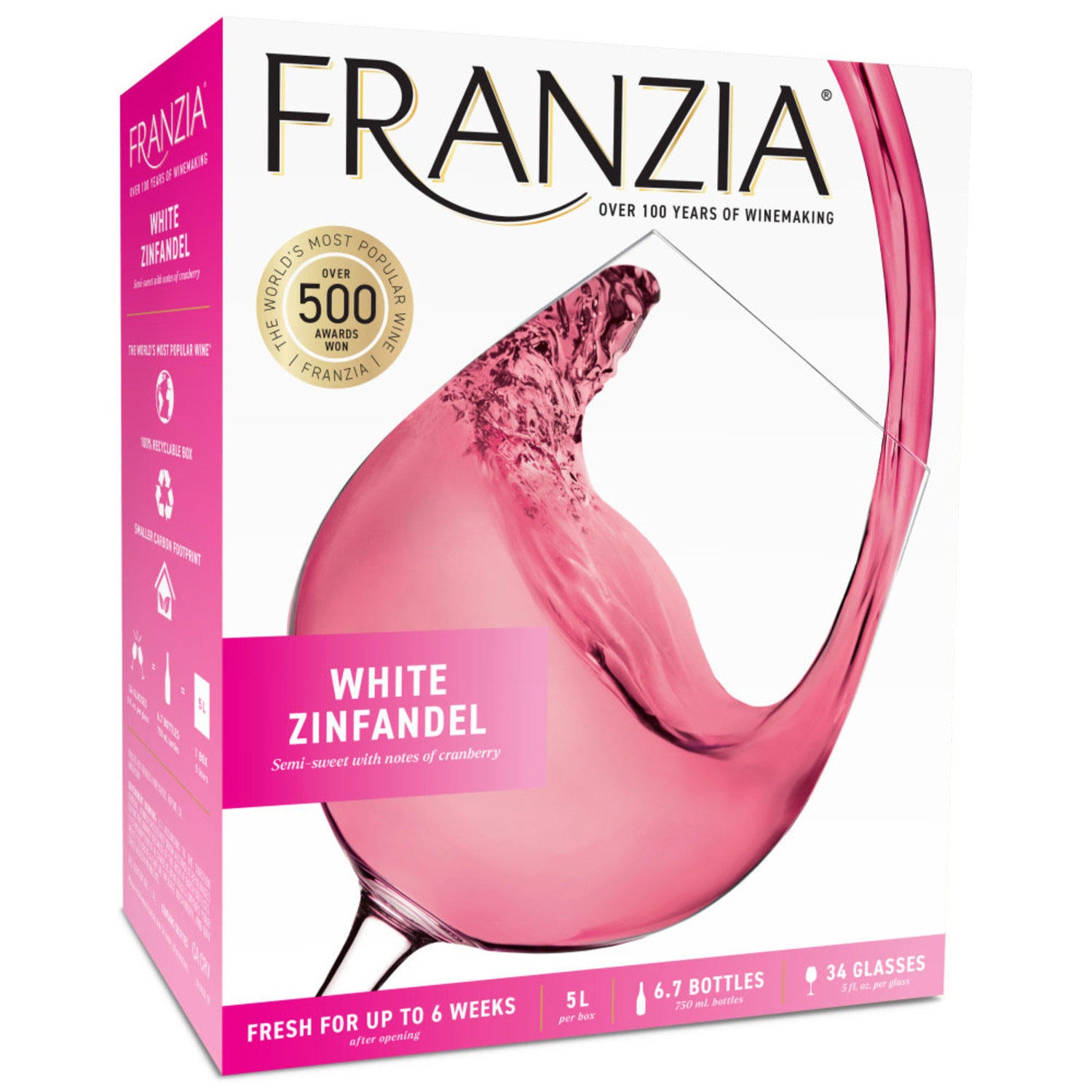 Franzia® White Zinfandel Pink Wine - 5 Liter