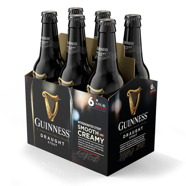 Guinness Draught Beer Bottles 11.2 oz, 6 pk