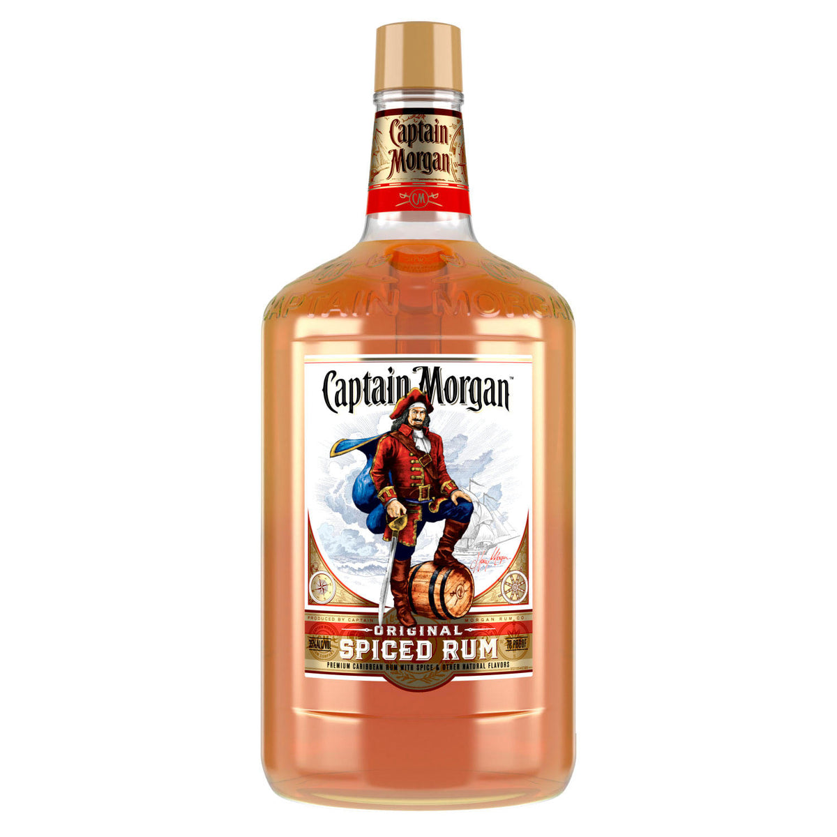 Captain Morgan Original Spiced Rum, 1.75 L (70 Proof)