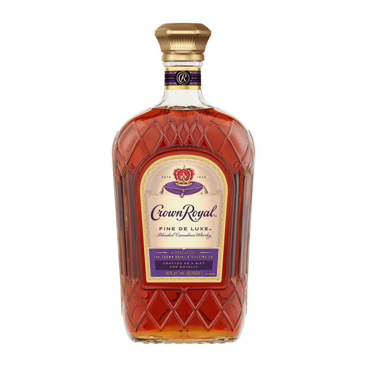 Crown Royal Fine Deluxe Blended Canadian Whisky, 1.75 L (80 Proof)