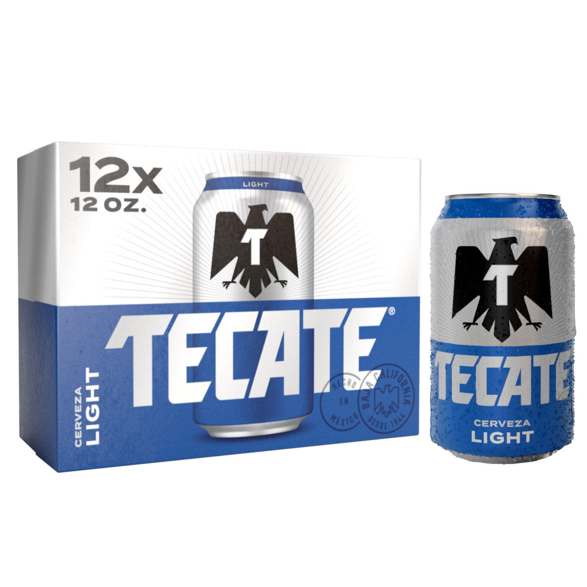 Tecate Light Beer - 12pk/12 fl oz Cans