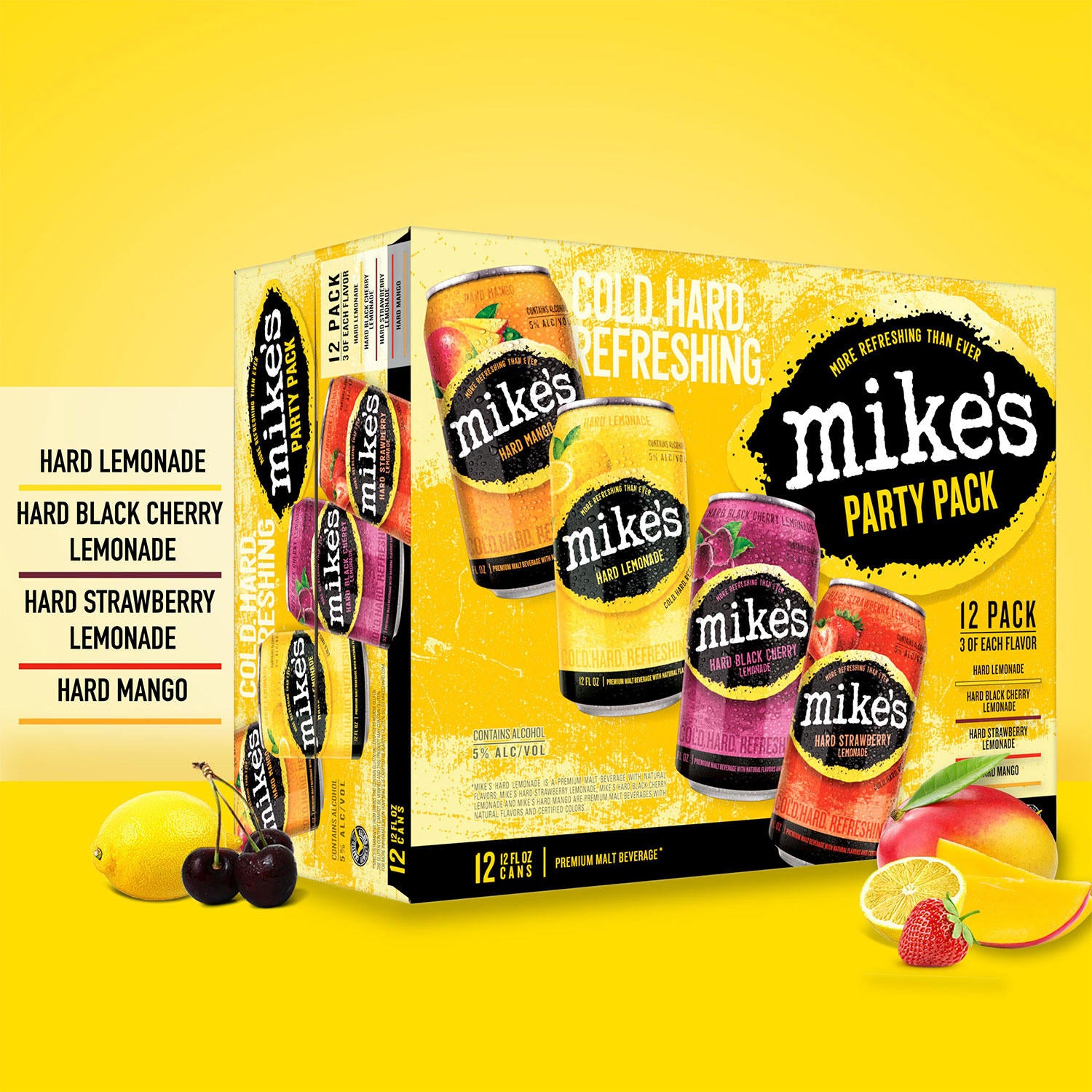 Mike's Hard Lemonade Variety Party Pack - 12pk/12 fl oz Bottles
