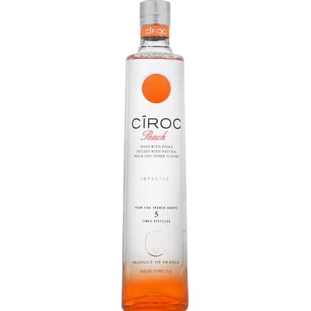 CIROC Peach, 375 mL, 70 Proof (Made with Vodka Infused with Natural Flavors)
