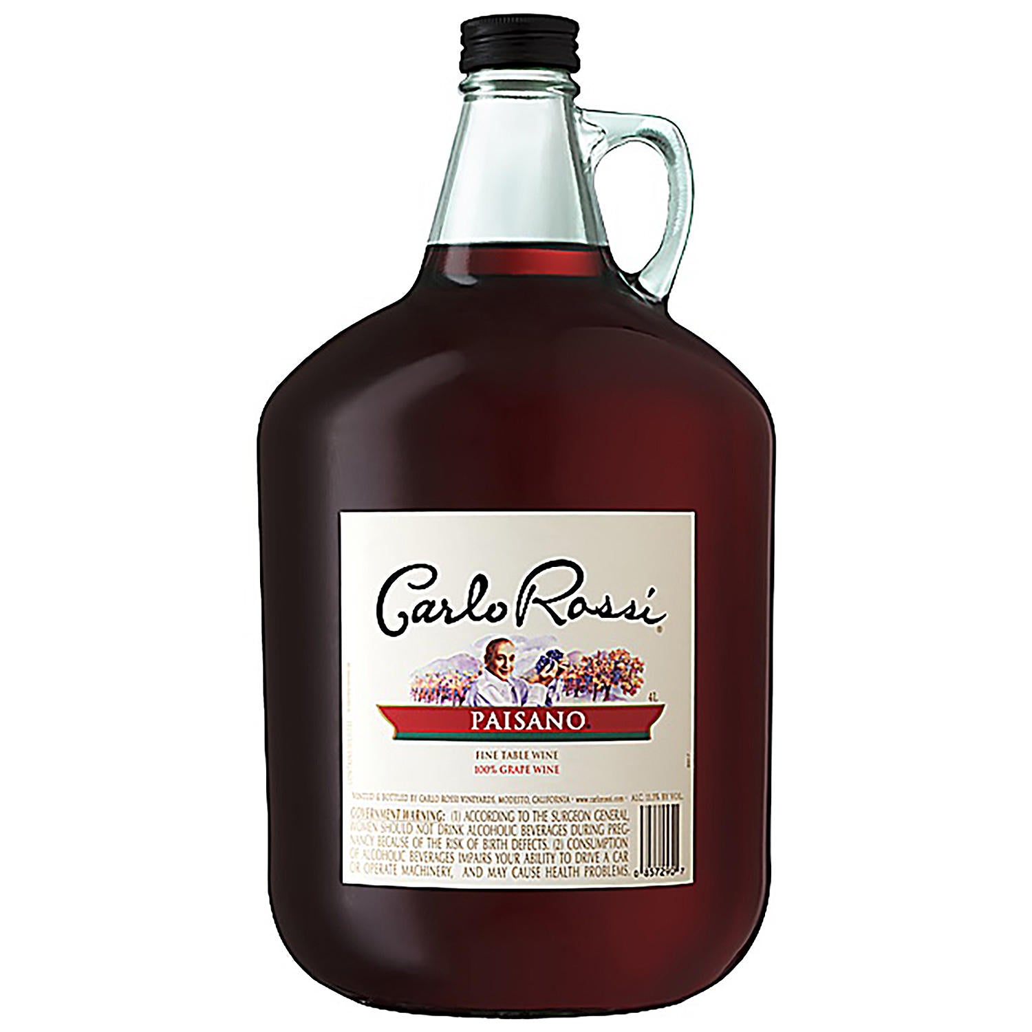 Carlo Rossi Paisano Red Wine, 4 L