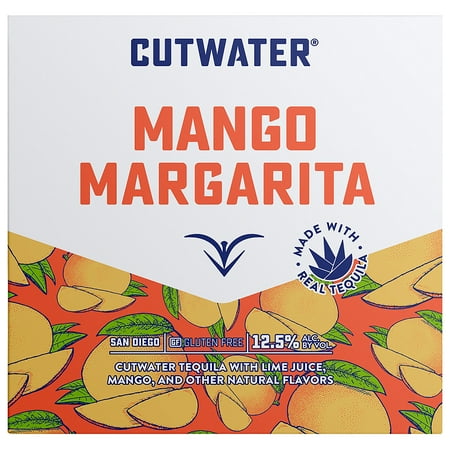 Cutwater Spirits Mango Margarita, 4 Pack 12 fl. oz. Cans