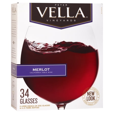 Peter Vella Merlot Wine, 5 L