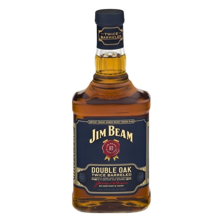 Jim Beam Double Oak Twice Barreled Kentucky Straight Bourbon Whiskey, 750 mL