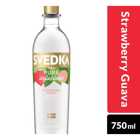 SVEDKA Pure Infusions Strawberry Guava Flavored Vodka, 750 mL Bottle, 60 Proof