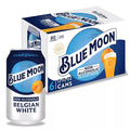 Blue Moon Non-Alcoholic Belgian White Craft   6 Pack  12 fl oz Aluminum Cans  0.45% ABV