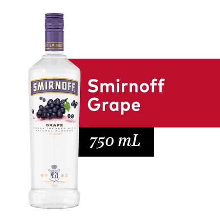Smirnoff Grape 70 Proof (Vodka Infused With Natural Flavors) - 750 mL Bottle
