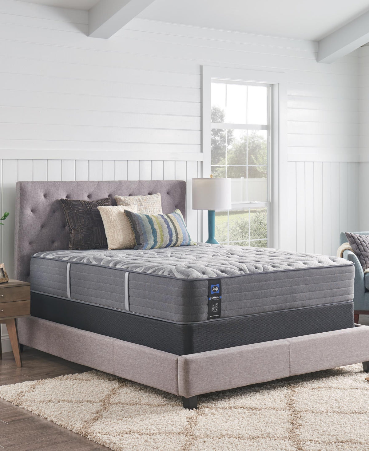 Sealy Premium Posturepedic Opportune Ii 13" Plush Mattress Set- Twin Xl