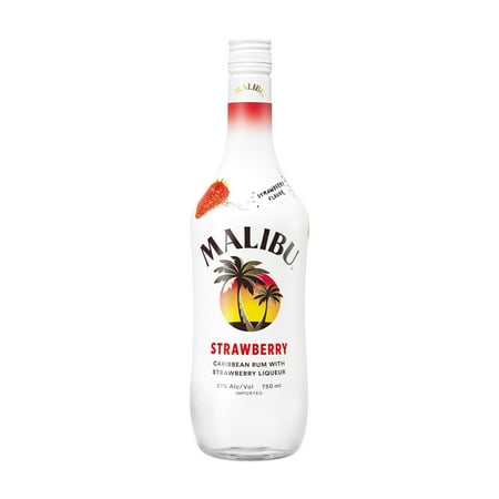 Malibu Strawberry Rum, 750 ML