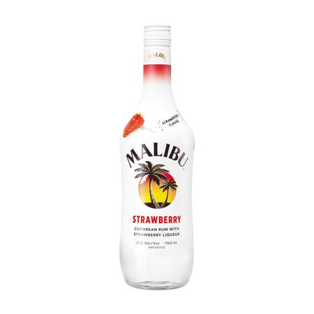 Malibu Strawberry Rum, 750 ML