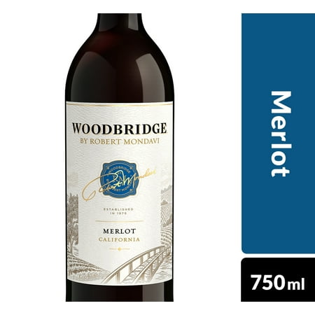 Woodbridge by Robert Mondavi Merlot, Red Wine, 750 mL Bottle