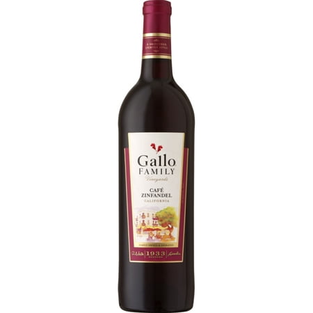 Gallo Family Vineyards Cafe Zinfandel Wine, 750 mL