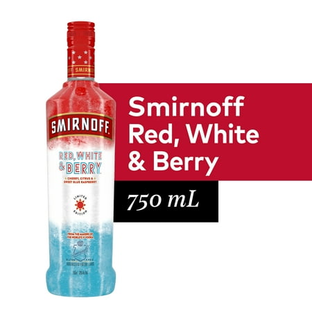 Smirnoff Red, White & Berry 60 Proof (Vodka Infused With Natural Flavors) - 750 mL Bottle