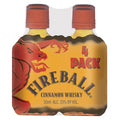 Fireball Cinnamon Whisky 4 Pack 50ml 66 Proof