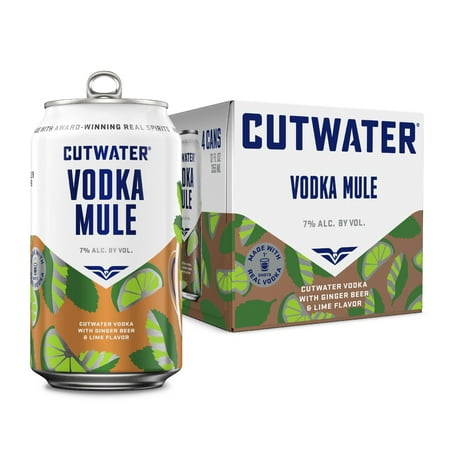 Cutwater Spirits Vodka Mule  4 pack 12 fl. oz. Aluminum Cans  7% ABV