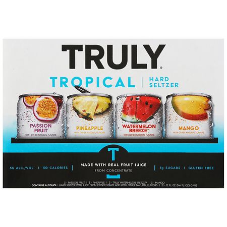 Truly Hard Seltzer Tropical Mix Pack - 12pk/12 fl oz Cans