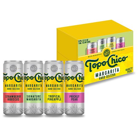 Topo Chico Hard Seltzer Margarita Variety Pack - 12.0 fl oz x 12 pack