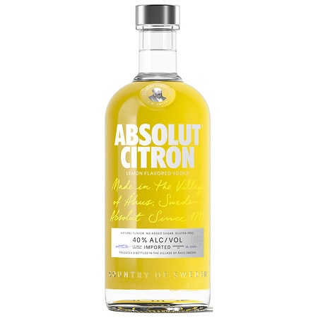 Absolut Vodka Sweden Citron 750ml Bottle