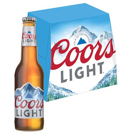 Coors Light Beer Bottles 12 oz, 12 pk
