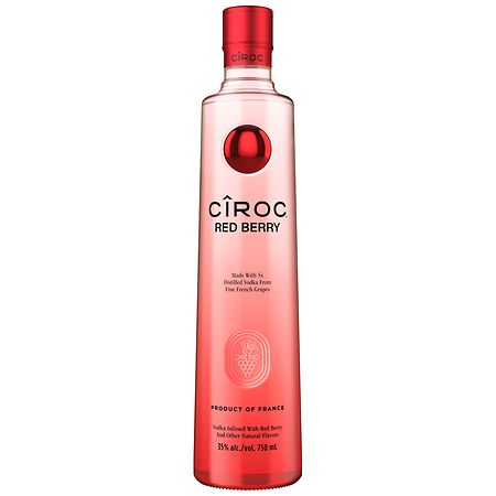 CIROC Red Berry, 750 mL, 70 Proof (Made with Vodka Infused with Natural Flavors)