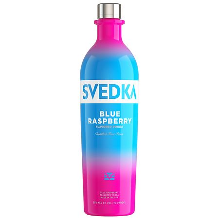 SVEDKA Blue Raspberry Flavored Vodka - 750ml Bottle