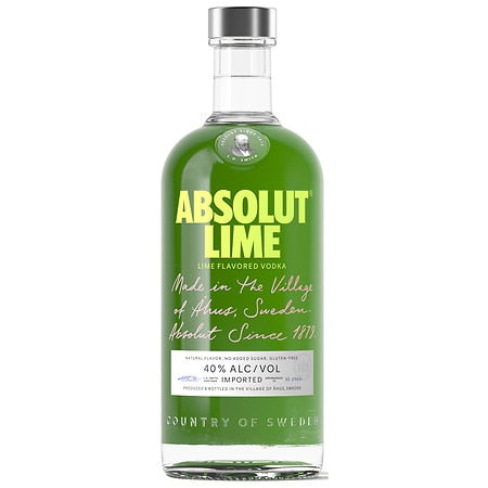 Absolut Lime Vodka - 750ml Bottle