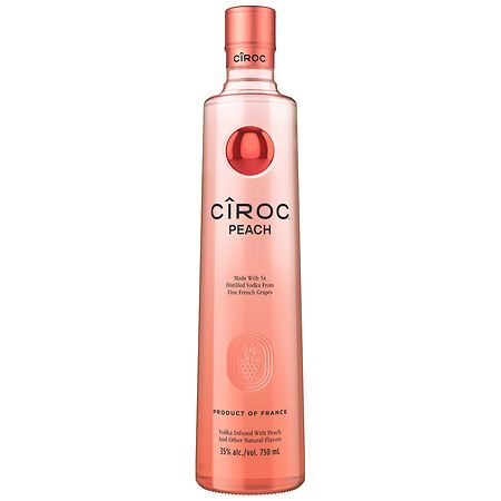 CIROC Peach, 750 mL, 70 Proof (Made with Vodka Infused with Natural Flavors)