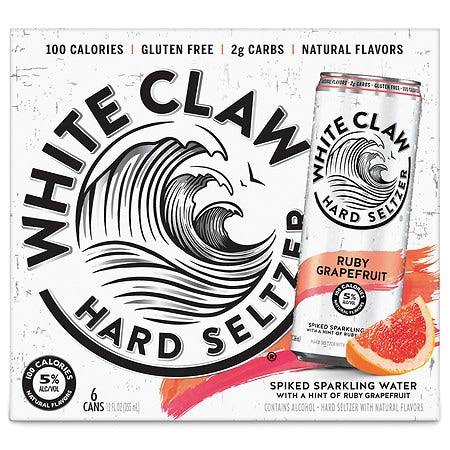 White Claw Ruby Grapefruit 6-pk 12oz. Can