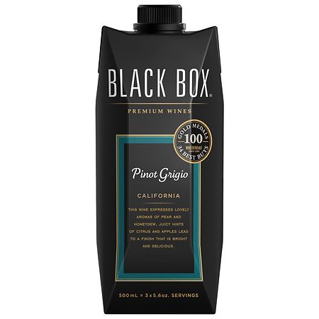 Black Box Pinot Grigio, White Wine, 500 mL Go Pack