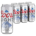 Coors Light Beer, American Light Lager, 6 Pack, 16 fl. oz. Cans, 4.2% ABV