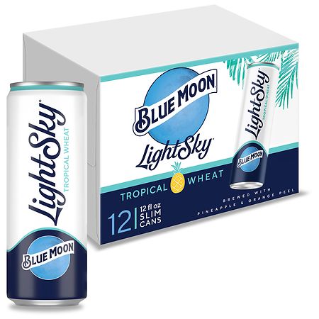 Blue Moon Light Sky Tropical Wheat Beer - 12.0 fl oz x 12 pack