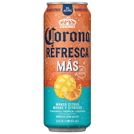 Corona Refresca Mas Mango Citrus Spiked Tropical Cocktail, 24 fl oz Can, 8.0% ABV