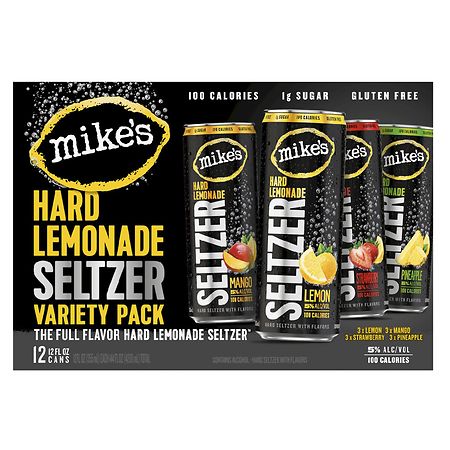 Mike's Hard Lemonade Seltzer Variety Pack, 12 Fl Oz, 12 Count