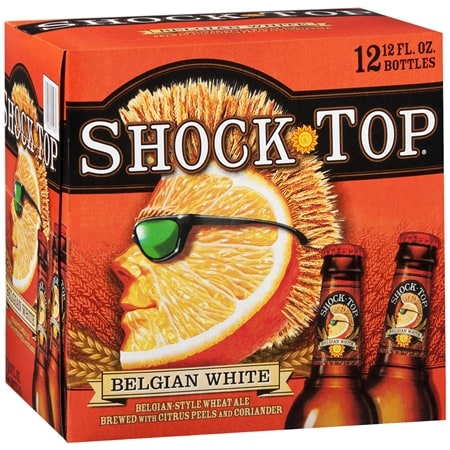 Shock Top Belgian White Wheat Ale Bottles 12 oz, 12 pk