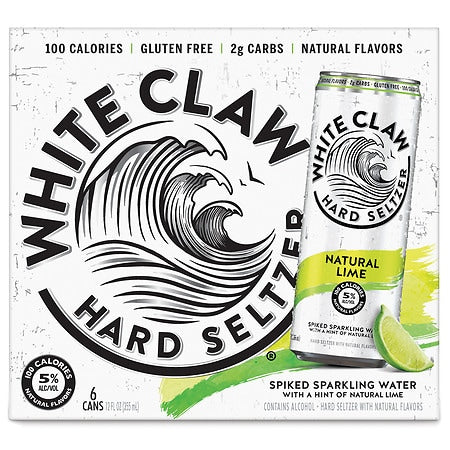 White Claw Natural Lime 6-pk 12oz. Can