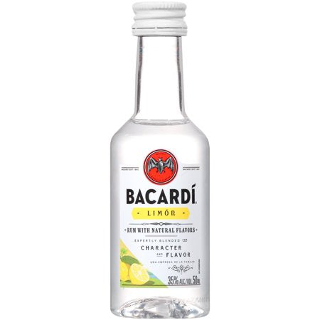 Bacardi Limon Citrus Flavored Rum, 50 mL